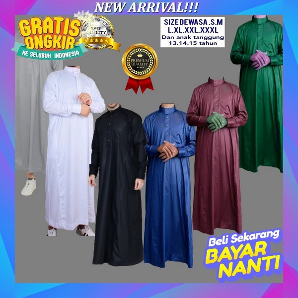 Baju Koko Pria Dewasa Baju Kokoh Kurta Pakistan Muslim Dewasa Lengan Panjang Jumbo Big Size Kekinian