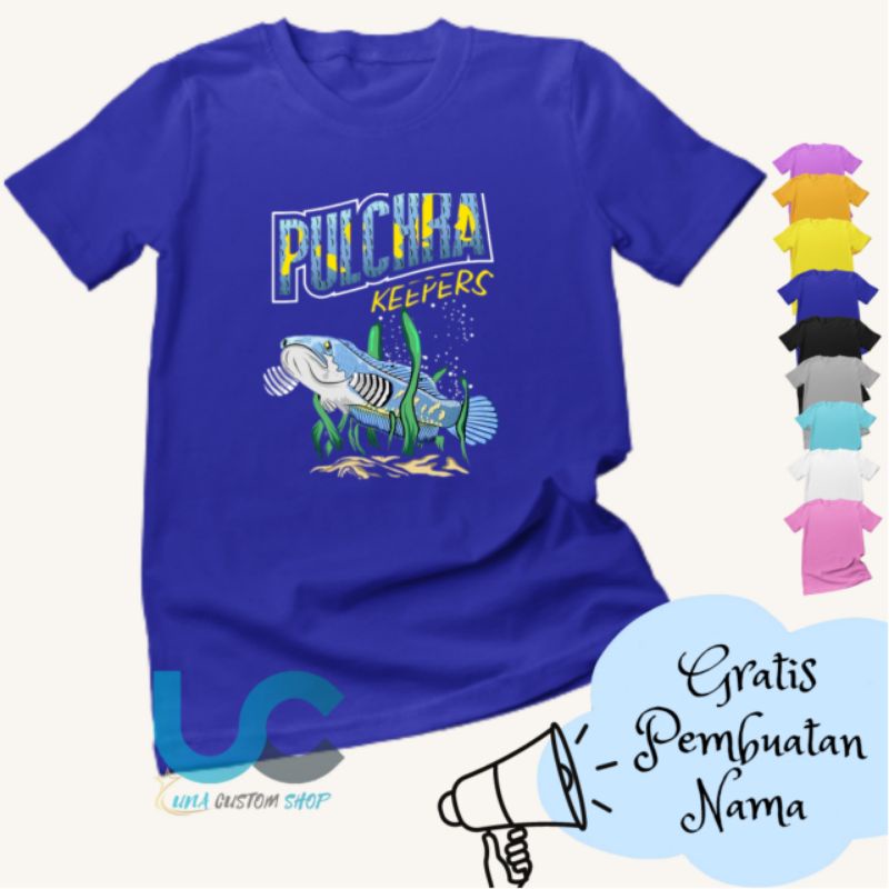 Kaos Anak Channa Pulchra | Baju Anak Channa Pulchra | Kaos Anak Sablon | Kaos Anak Custom Terbaru (F