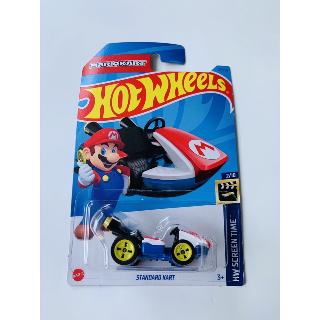 HOTWHEELS  HOT WHEELS STANDARD KART MARIOKART MARIO BROS HW SCREEN TIME DIECAST MINIATUR MOBIL MAINA