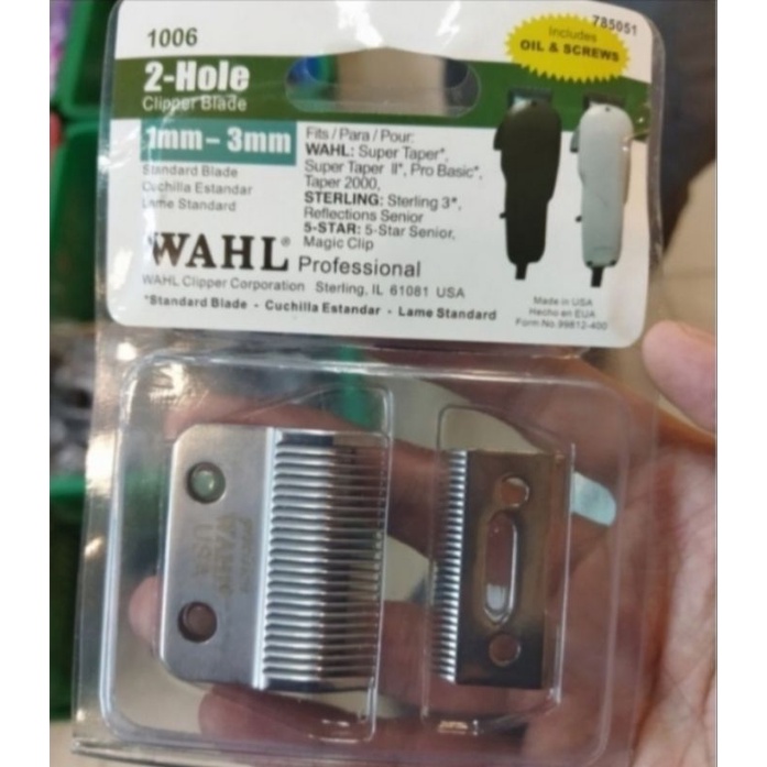 Mata Pisau WAHL Free Oil /Mata Pisau Cukur WAHL Pengganti Super Taper Clipper