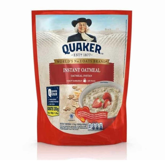 

[BISA COD] Quaker Oat Oatmeal 1.2kg - HARGA PROMO