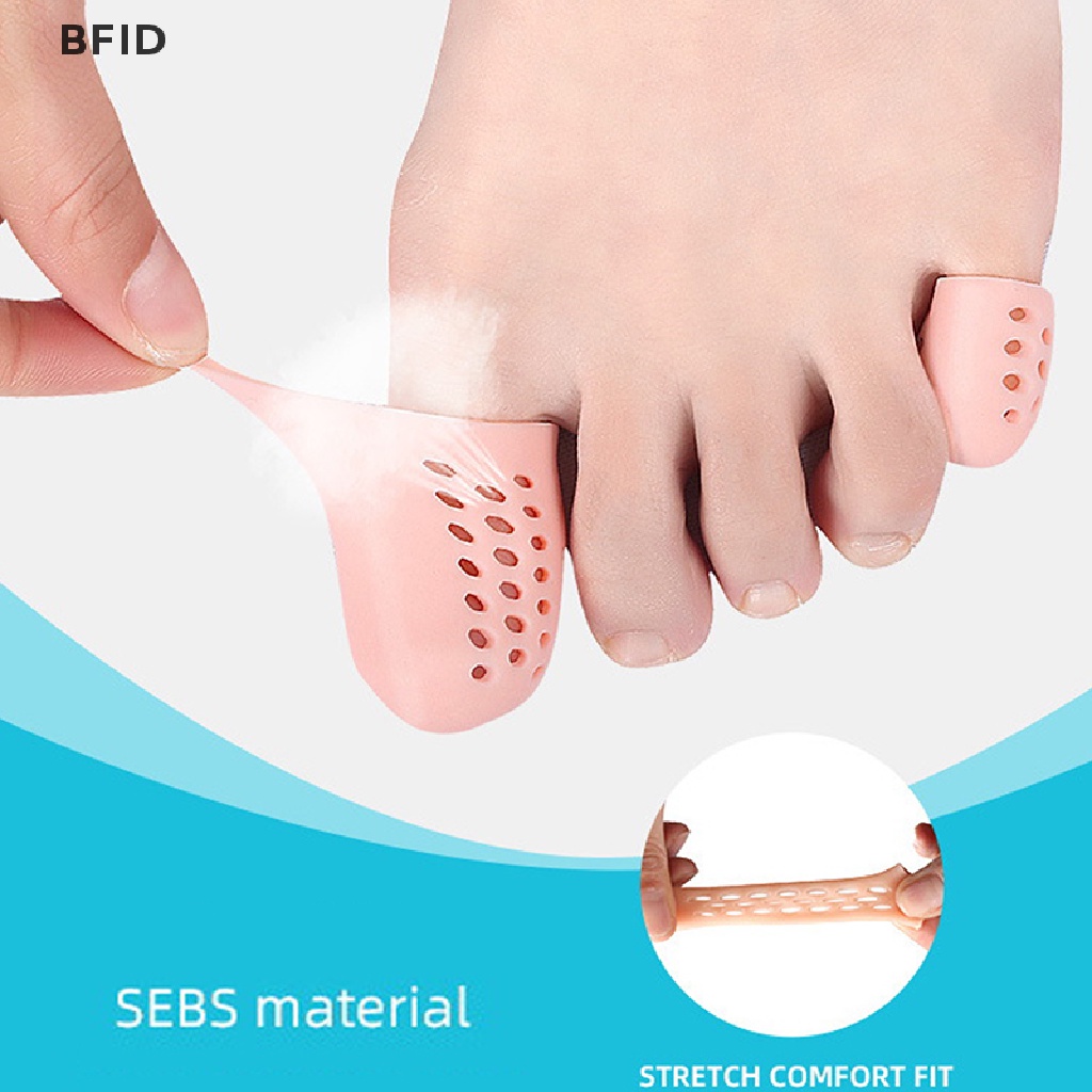 [BFID] 1pasang Pelindung Jari Kaki Silicone Gel Cover Cap Toe Separator Pereda Nyeri [ID]