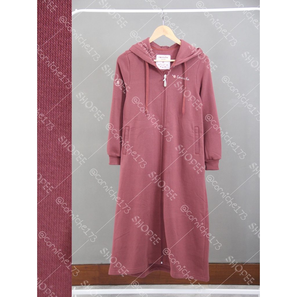 Corniche Fila Long Jacket Maroon - TW231464