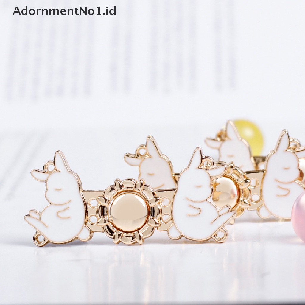 [AdornmentNo1] Kancing Logam Sweater Cardigan Klip Hanfu Metal Buckle Vintage Rabbit Pair Button [ID]