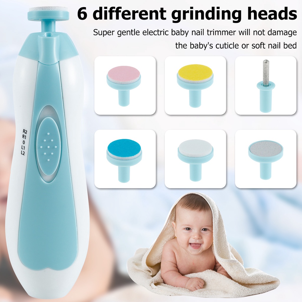 Gunting Kuku Elektrik Bayi dan Dewasa Electric Baby Nail Trimmer Set