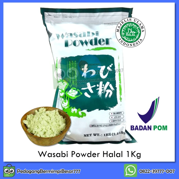 

[BISA COD] Wasabi Powder Halal 1Kg | Wasabi Bubuk Halal 1Kg