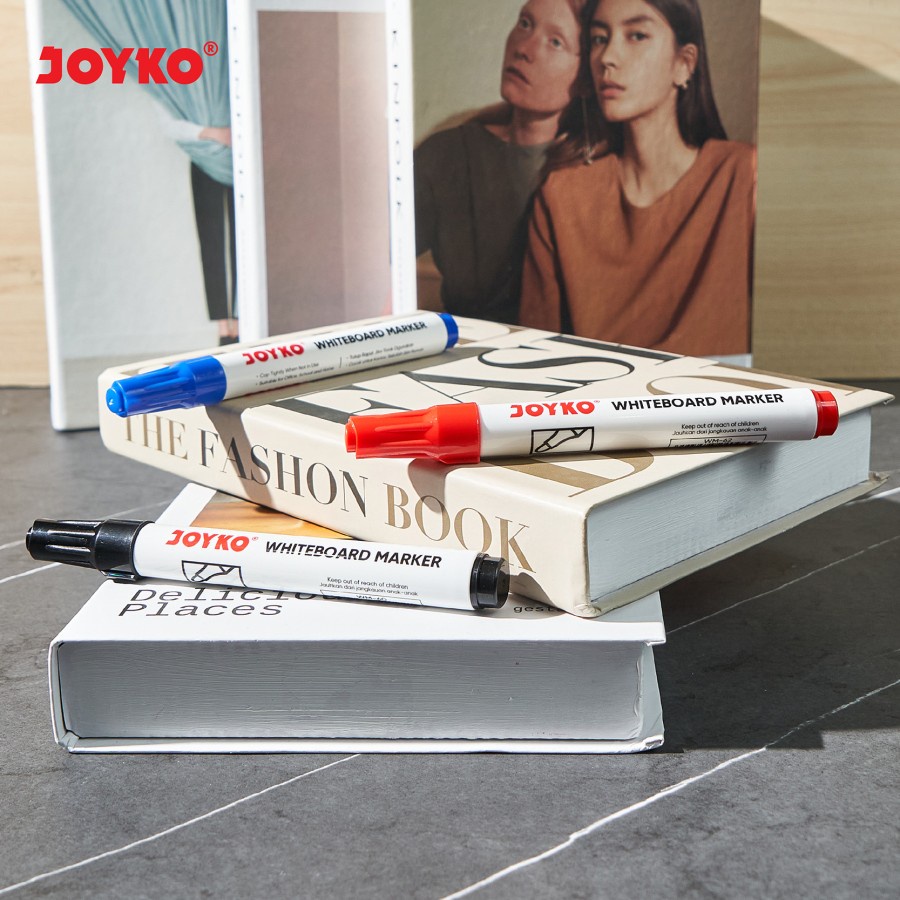 Whiteboard Marker / Spidol Papan Tulis Dapat Dihapus Joyko WM-61 Biru