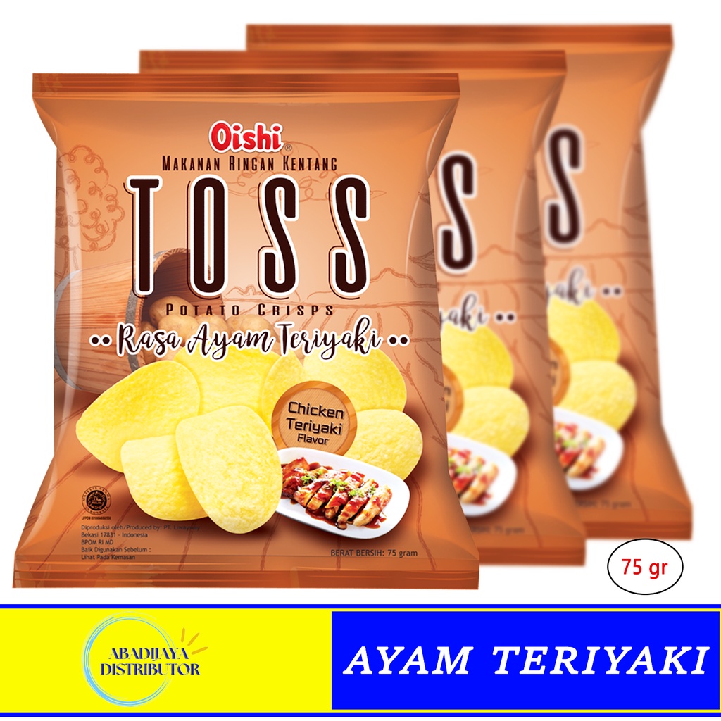 

Oishi Toss Potato Crisp Snack Kripik Kentang Rasa Ayam Teriyaki