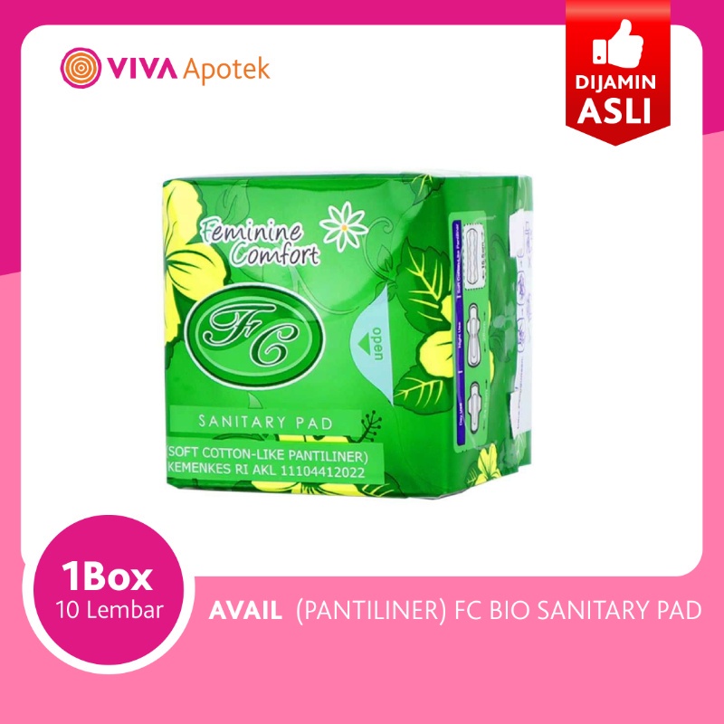 Original Avail (Pantiliner) FC Bio Sanitary Pad Exp Baru