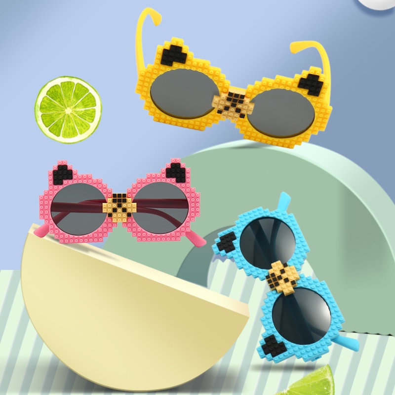 Kacamata Hitam Anak Silikon Polarized Lovely Shape Shades