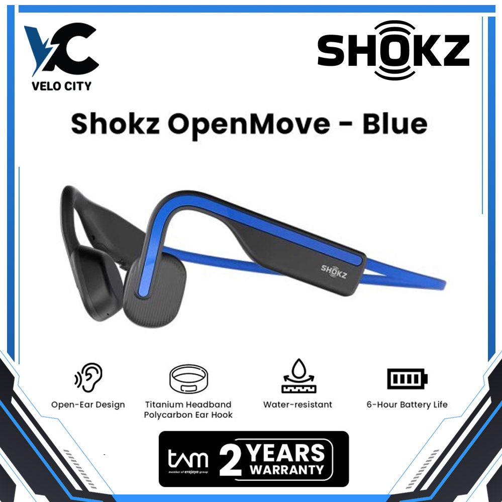 Shokz OpenMove Bone Conduction Open Ear Bluetooth Sports Headphone