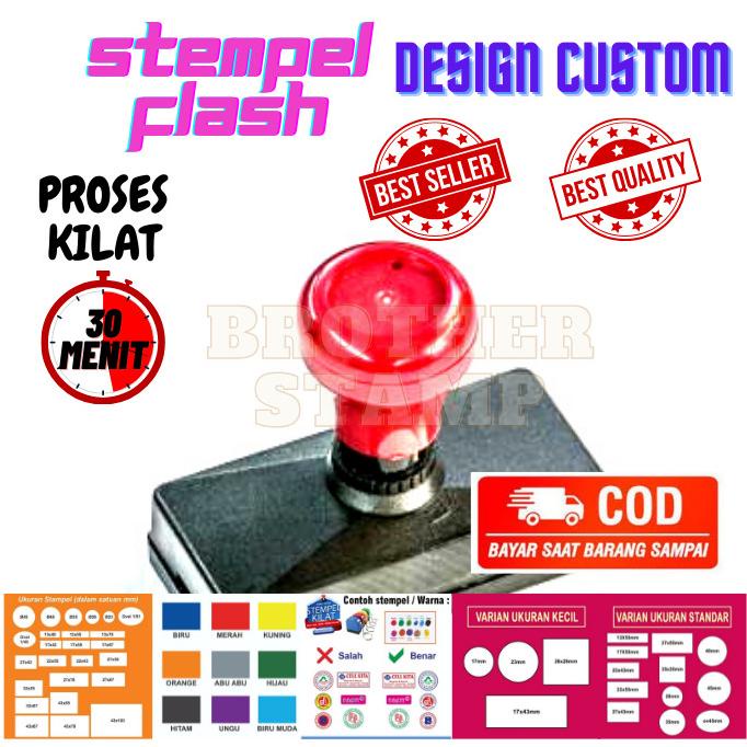 

PROMO CETAK STEMPEL CUSTOM / 32X67 mm / OTOMATIS TINTA /BISA 2 WARNA