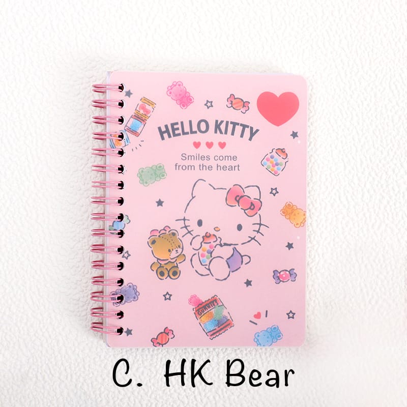 DIARY RING KECIL SANRIO MINI NOTEBOOK KUROMI MINIBOOK HELLOKITTY MEMO KECIL SNOPPY MEMO RING RING MINI BOOK RINGBOOK DIARY RING KARTUN LUCU CINAMOROLL DIARY BUKU CATATAN KECIL MY MELODY @banyak