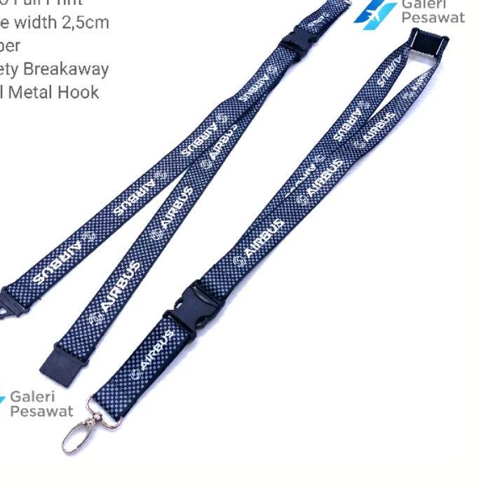 

Terlaris 바 Lanyard/Tali Gantungan ID Card Premium AIRBUS Carbon