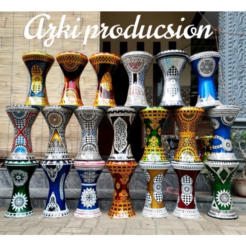 DARBUKA SOMBATY 9INC + TAS MOTIF TERBARU( FREE KUNCI L)⭐⭐⭐⭐⭐