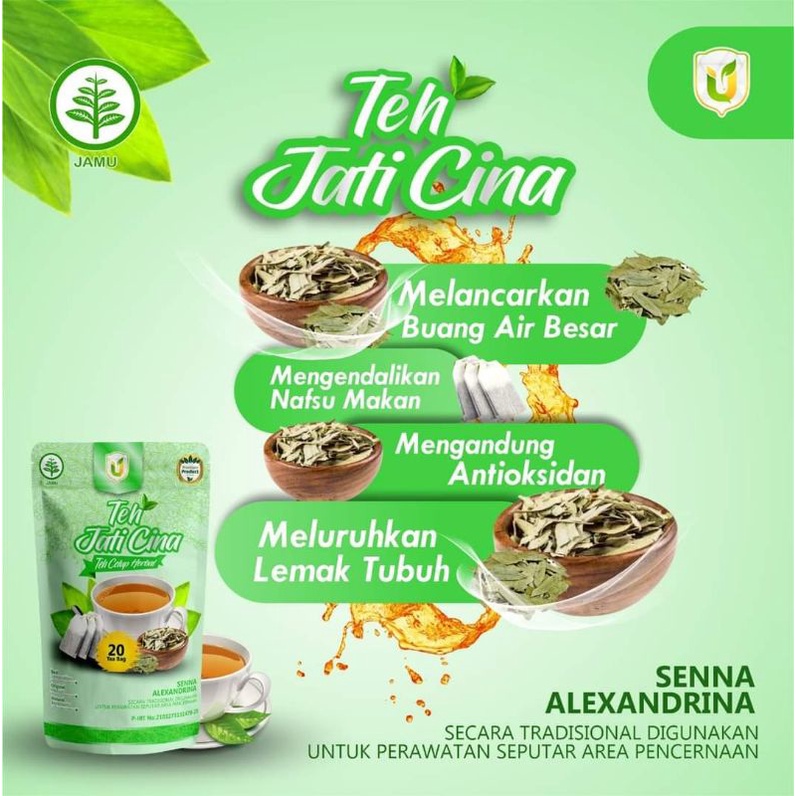 

Teh Celup Jati Cina Usybah Herbal Alami Pelangsing Lemak