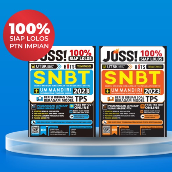 

BUKU SBMPTN : JOSS SIAP LOLOS UTBK SNBT+UM MANDIRI 2023 SOAL PENGAYAAN