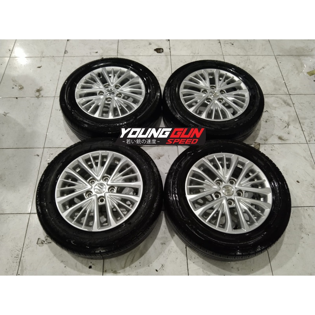 Velg Ertiga R15 Copotan OEM Ring 15 Lubang 5 Silver Velg Mobil Grandmx Luxio Apv L300