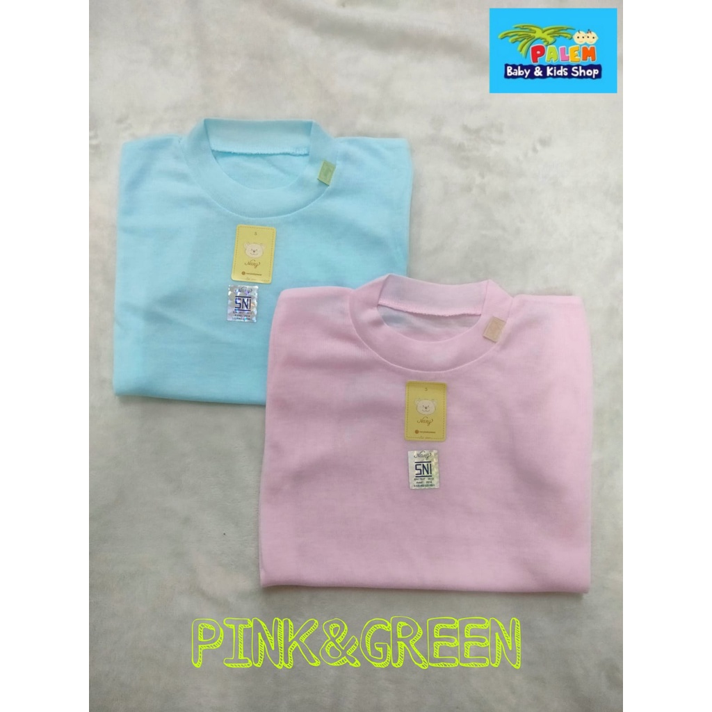 NARY Kaos Oblong Tangan Pendek Warna 2pcs