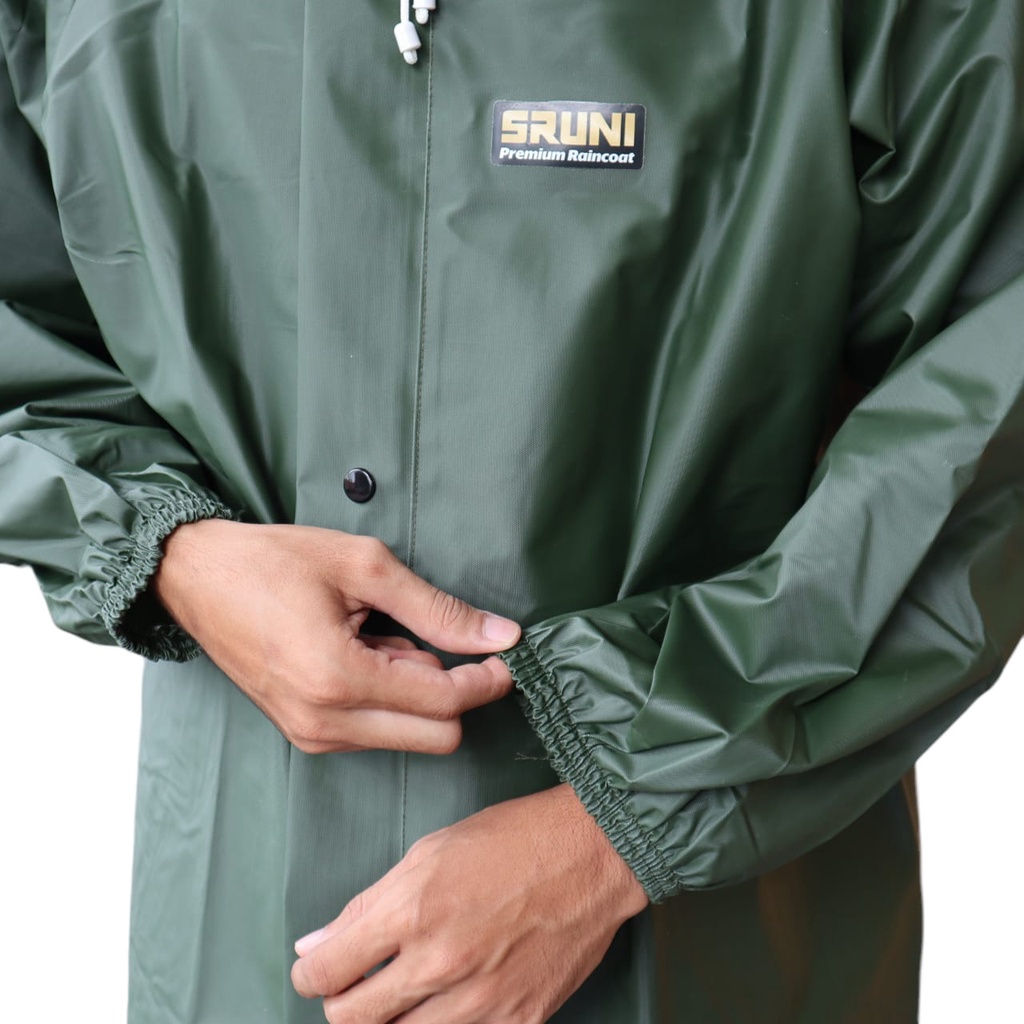 JAS HUJAN SRUNI BAHAN PVC 025 PRIA DAN WANITA ANTI REMBES KUAT DAN ELASTIS JAS HUJAN SETELAN CELANA 