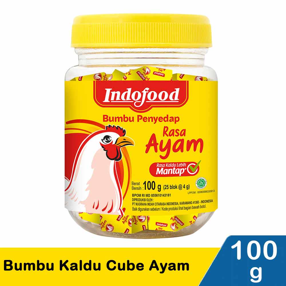 

Indofood Bumbu Kaldu Cube Ayam 100gr