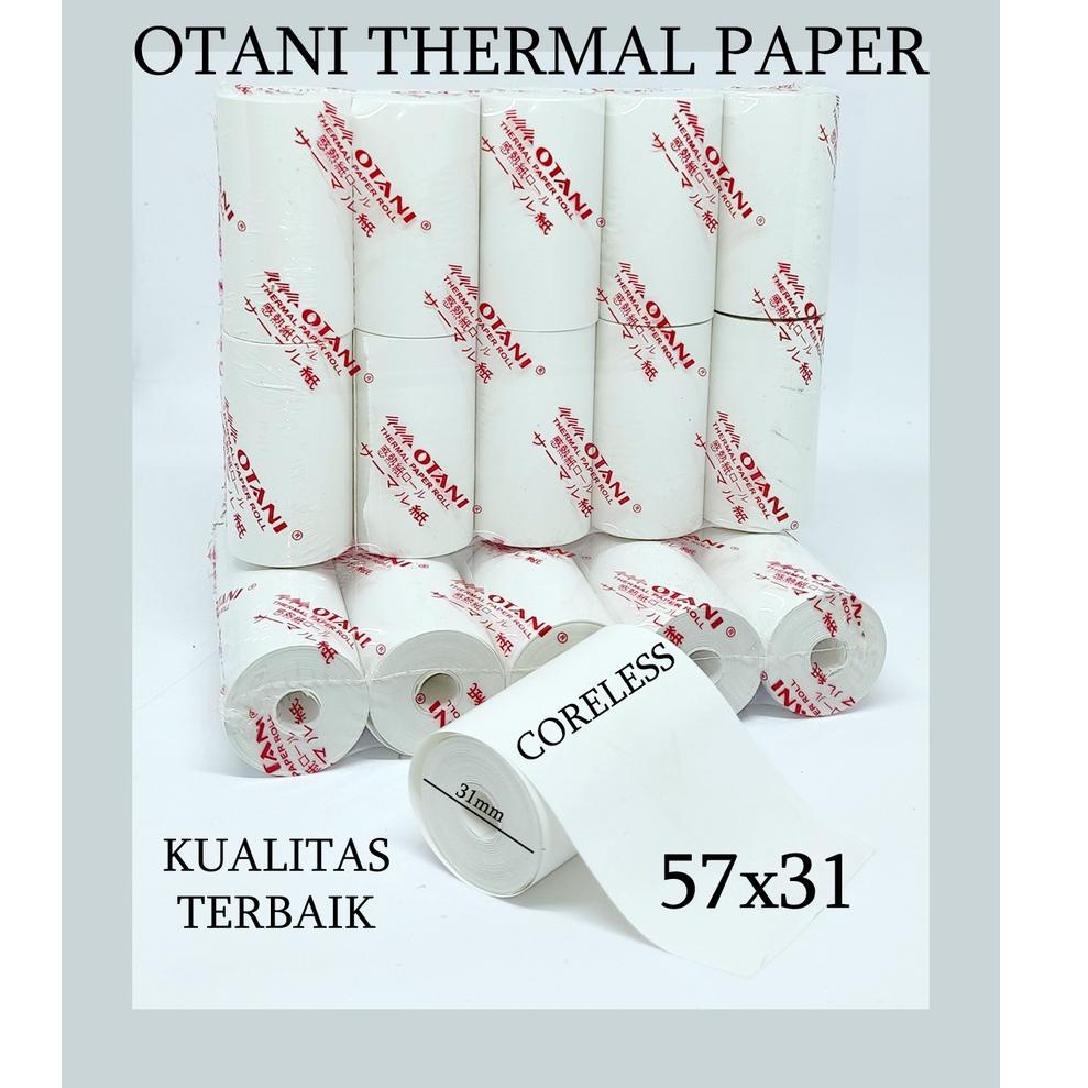 

[DF0] OTANI Kertas Thermal/ Struk/ Kasir/ Bluetooth/ Paper Roll EDC 57x31mm 57x30 ➾Harga Murah