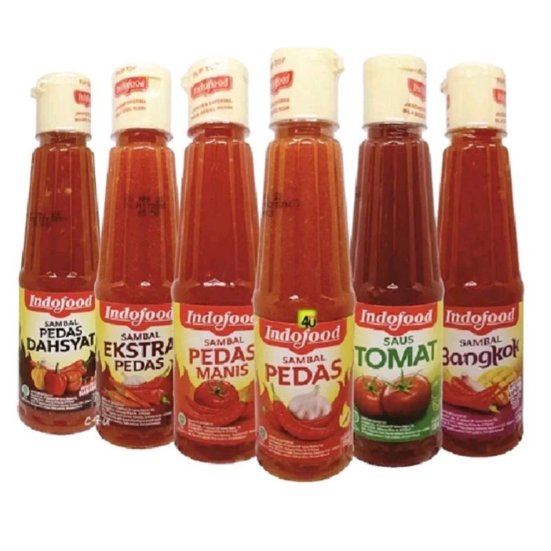 

135 ml Sambel indofood sambal Pedas sambal extra pedas saos Tomat