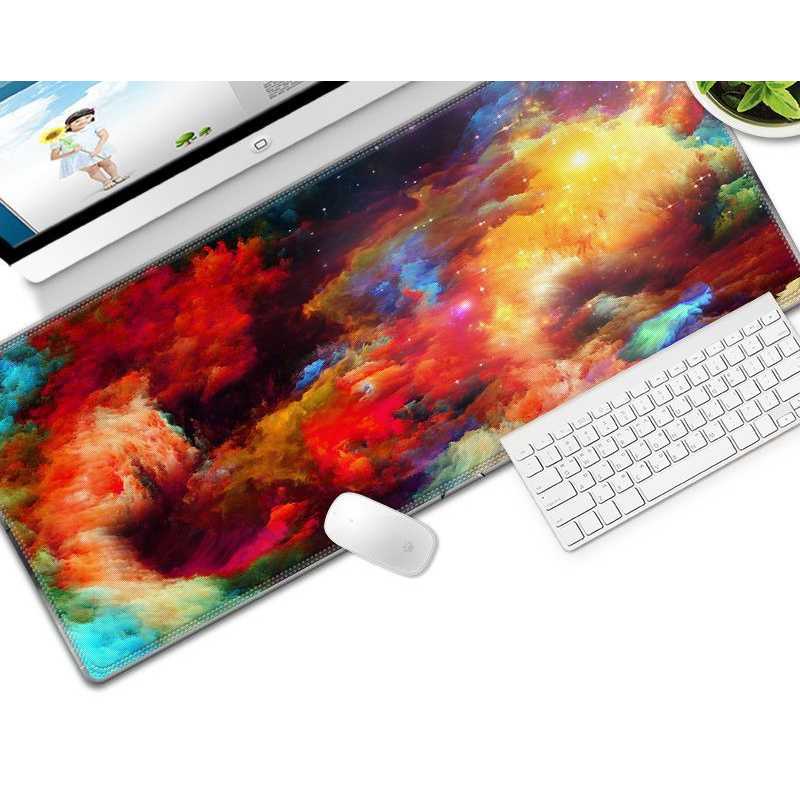 OLEVO Gaming Mouse Pad XL Desk Mat Galaxy 800 x 300 mm - RO25