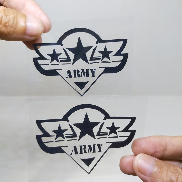 Cutting Stiker Army Stars Variasi Motor Mobil Sticker Timbul Keren Nyala Dasbor Spakbor Visor Body Kaca Helm Hologram Reflective Tahan Air Bodi Samping Scoopy Vario Beat Nmax Pcx Vespa Aesthetic Windshield Kustom Modif Tentara Military United States USA