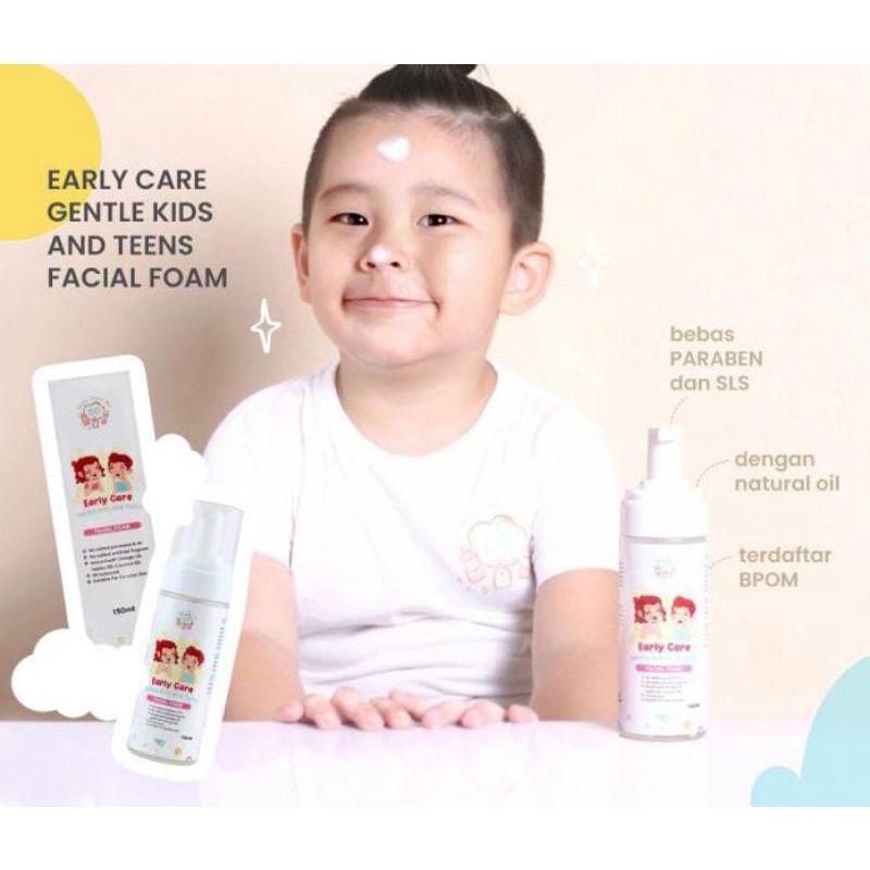 Early Care Gentle Kids and Teens Facial Foam - Sabun wajah anak 3th+ earlycare