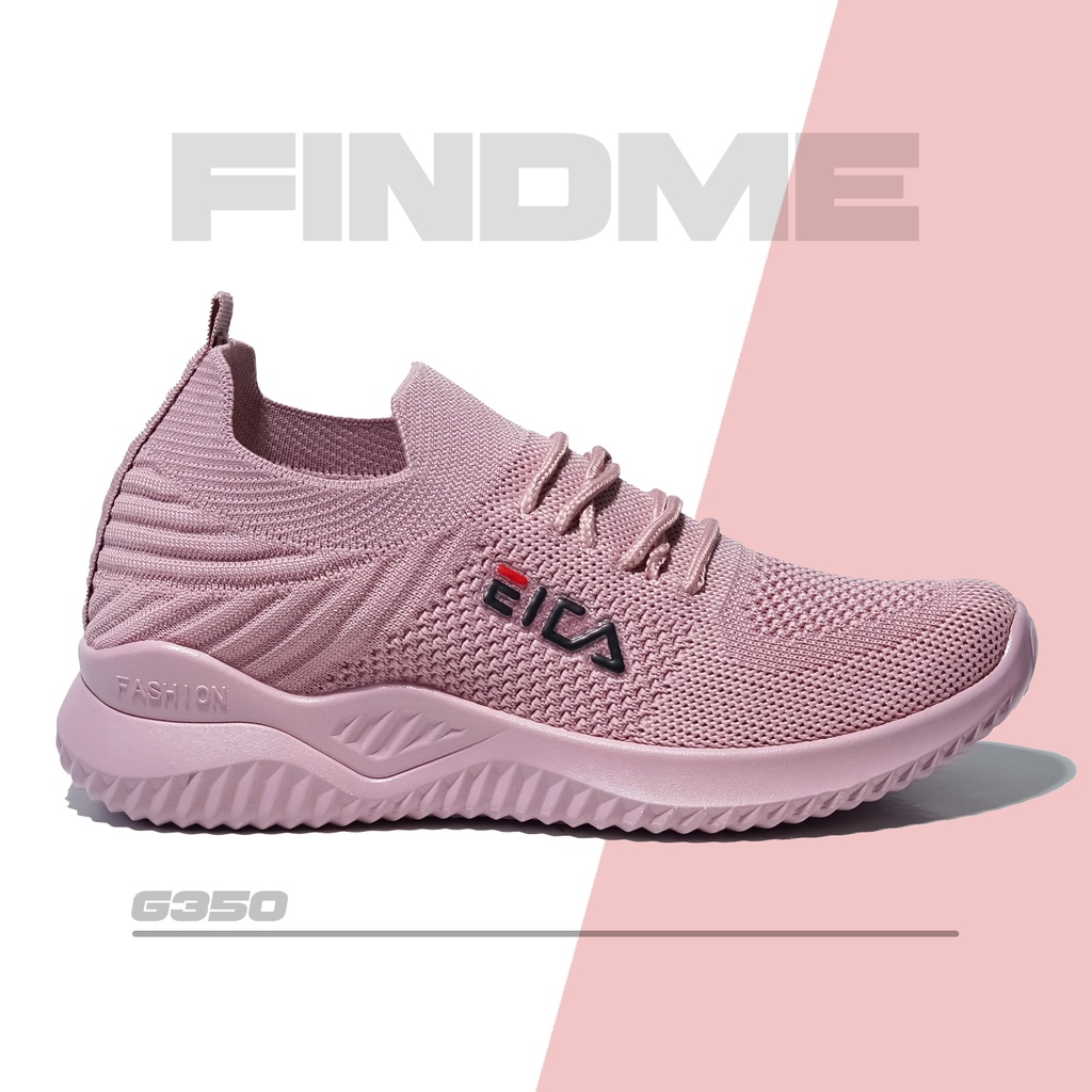 SEPATU SNEAKERS WANITA PRAKTIS WARNA HITAM PUTIH PINK CAKEP BANGET BAHAN FLYKNIT IMPORT G350