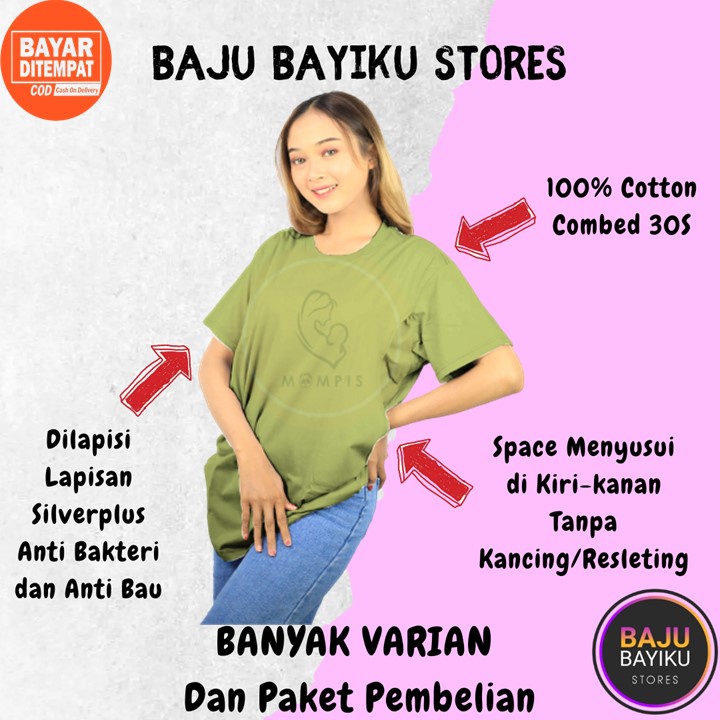 Daster Hamil Dan Menyusui Kekinian Jumbo Panjang Space Kanan Kiri Baju Dress Harian Kerja Setelan Ca