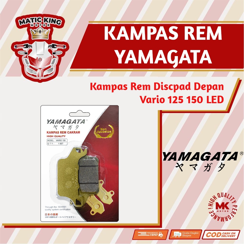 Kampas Rem Cakram Dispad Discpad Depan Honda Vario 125 150 160 ESP Genio Scoopy New 2021 Yamagata