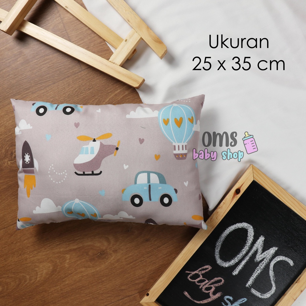 BEST SELLER! Bantal Bayi Anti Kempes Motif Karakter Lucu PREMIUM / 25 x 35 cm