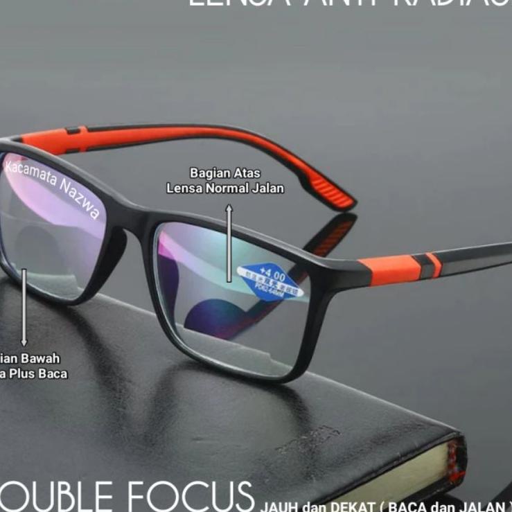 Model Baru kacamata Double Focus Baca Dan Jalan Pria/Wanita | Kacamata Baca Plus Jauh Dan Dekat | Frame Kacamata Baca ... ... ...