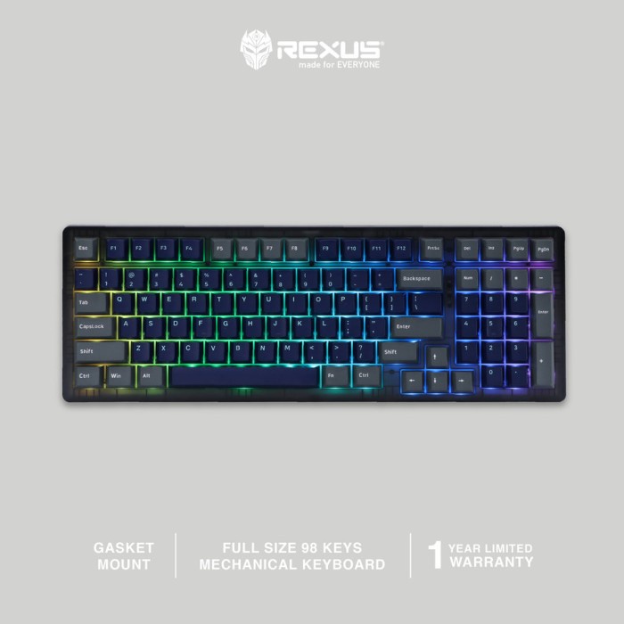 Rexus Daxa M100X Ultimate Southfacing Wireless - Gaming keyboard