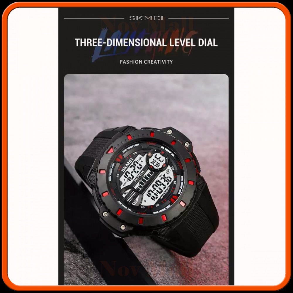 SKMEI Jam Tangan Pria Digital Sport Watch Alarm Waterproof - 1885