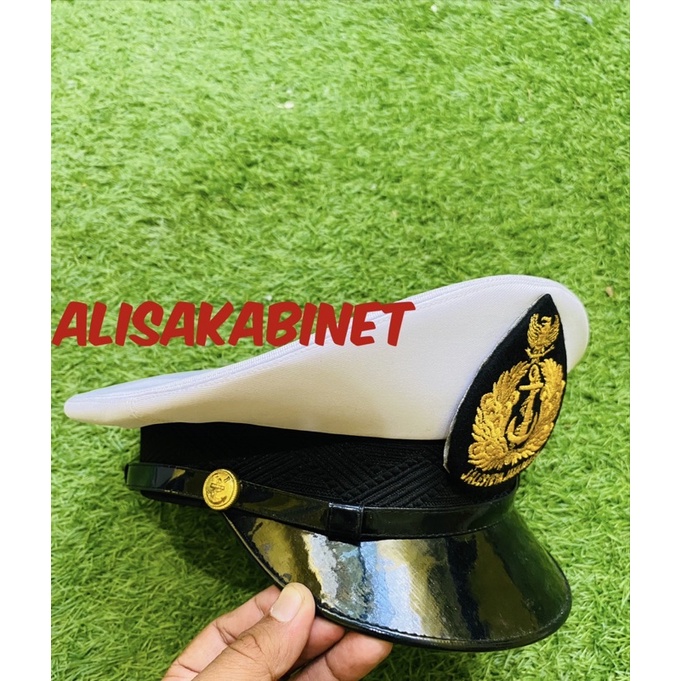 Topi Pet PDU Jatah TNI AL Plus Sarung Pet