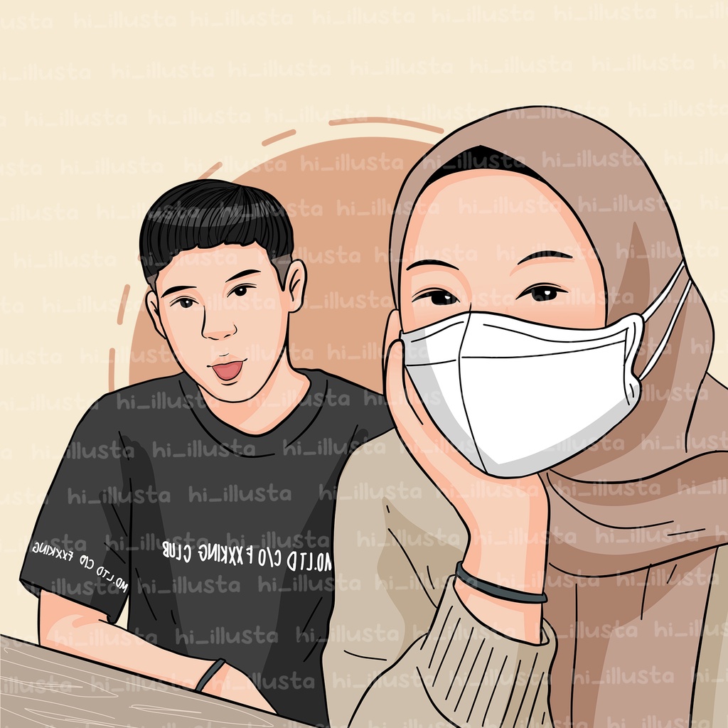 Jasa ilustrasi digital / karikatur / edit foto / kado foto/ pusat edit / illustration /vektor