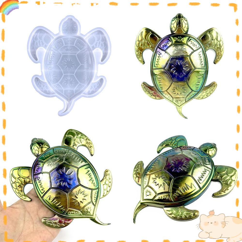 Solighter Sea Turtle Cetakan Silikon Art Kristal Epoxy Dekorasi Dinding Casting Mould