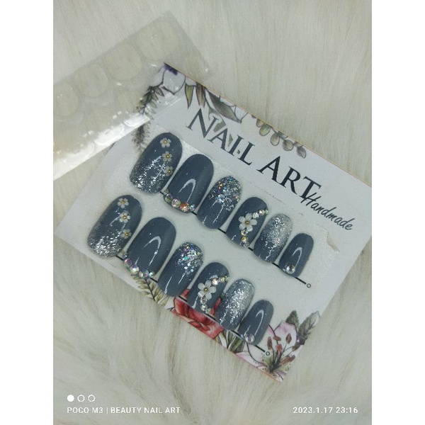 kukupalsu abu2/silver 12 pcs lengkap dgn lem