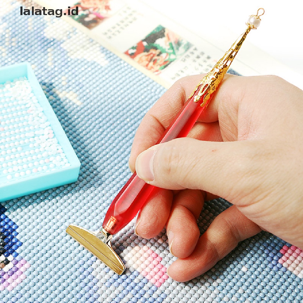 [lalatag] Diamond Paing Pen Dengan 6plastik Pen Tips Titik Bor Pen Untuk Daimond Paing [ID]