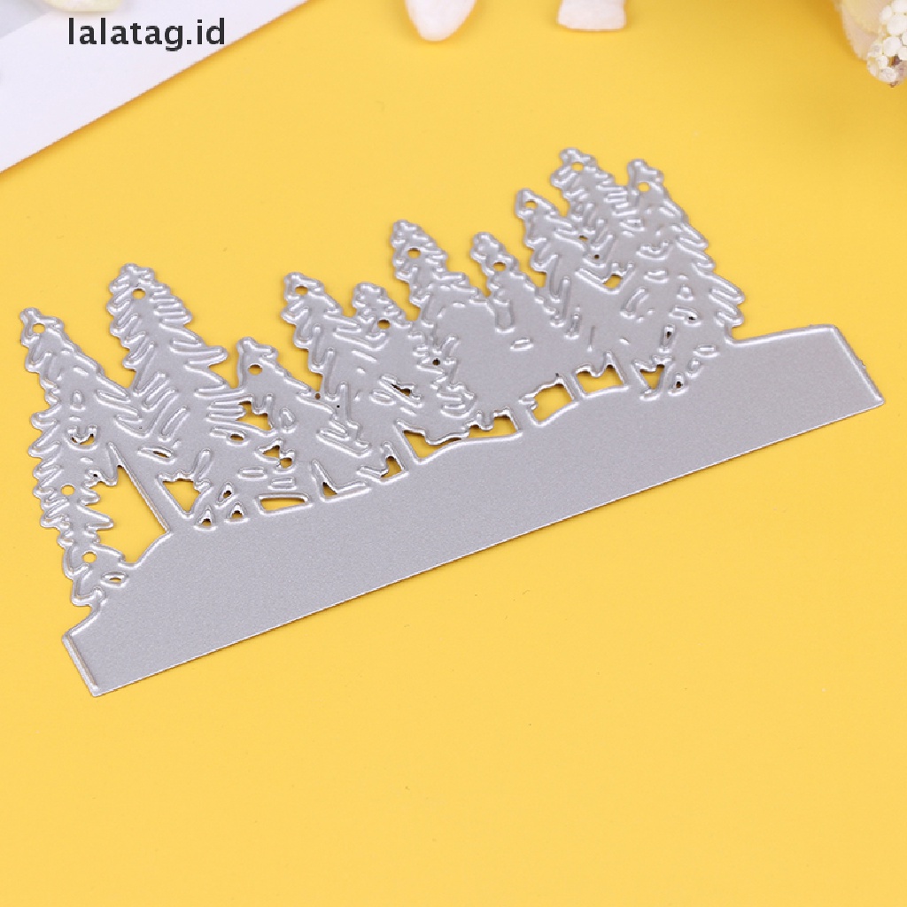 [lalatag] Pohon Natal Metal Cutg Dies Cut Die Mold Scrapbook Craft Cetakan Stensil [ID]