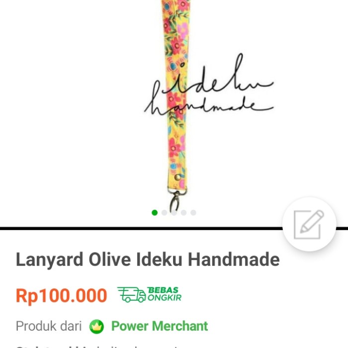 

lanyard olive ideku handmade_sale MURAH