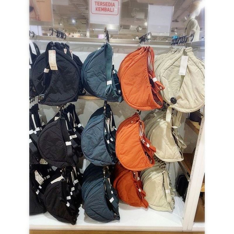 Jual TAS UNIQLO ORIGINAL ROUND MINI SHOULDER BAG/ UNIQLO ROUND MINI