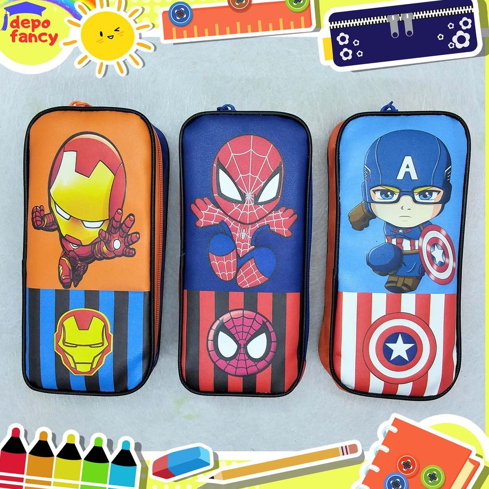 

COD Kotak Pensil Kain 1 Resleting Karakter Heroes H733 / Tempat Pensil / Tepak Pensil / Boks Pensil / Box Pen / Pencil Case 65