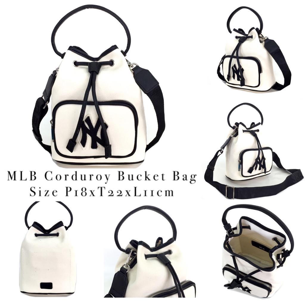 Tas Emel Bi Corduroy Nylon Bucket Bag