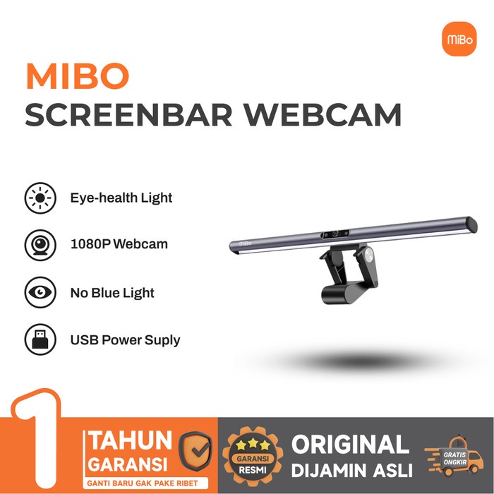 Earpon Mibo Screenbar Webcam Usb Monitor Light Hd With Microphone Original