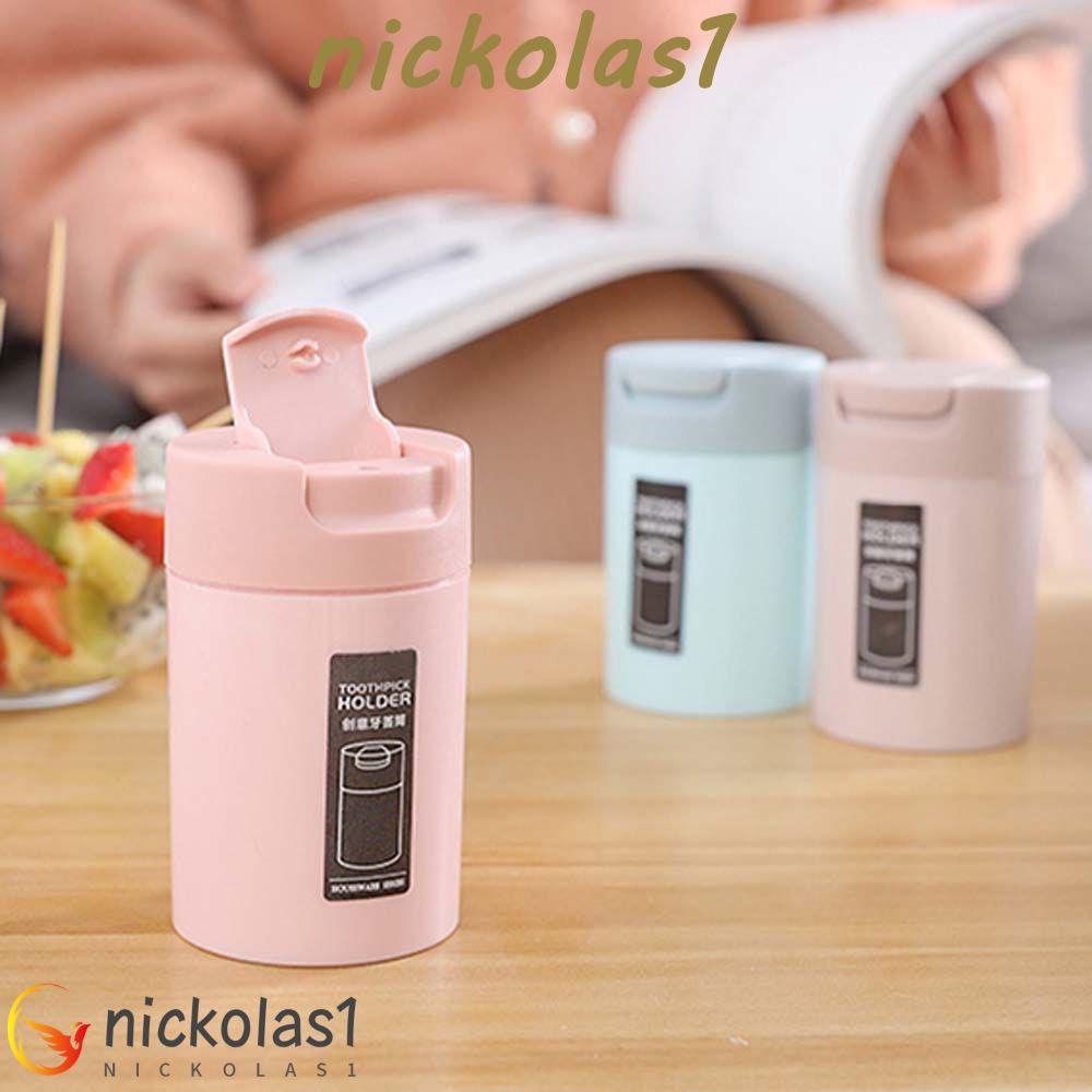 Nickolas1 Tempat Tusuk Gigi Organizer Alat Dapur Kreatif Dispenser Dekorasi Meja