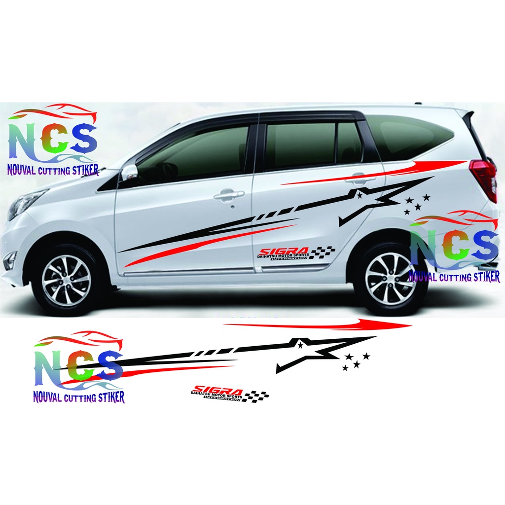Stiker CUTTING ~mobil sigra ~sticker .mobil sigra cutting sticker ~mobil sigra..MURAH